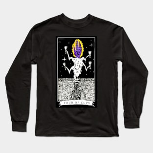 The Four of Cups - The Tarot Restless Long Sleeve T-Shirt